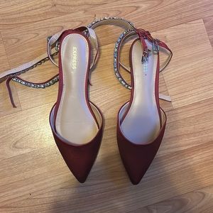 Red Express Closed Toe Sandals